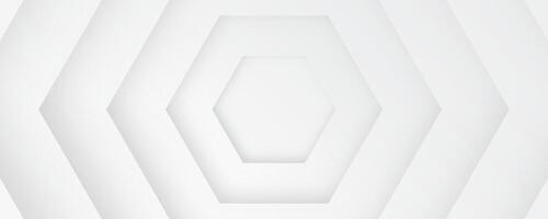 3D white abstract background overlap layer on bright space with cutout shape effect decoration. Modern graphic design element hexagons style concept for web banner, art, flyer, card, or brochure cover vector