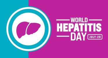World Hepatitis Day background template. Holiday concept. Use to background, banner, placard, card, and poster design template. vector