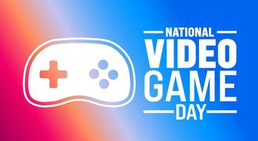 National Game Day background template. Holiday concept. Use a background, banner, placard, card, and poster design template with text inscription and standard color. vector