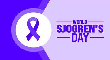 World Sjogrens Day background template. Holiday concept. Use to background, banner, placard, card, and poster design template. vector