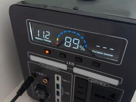 Electric power converter with a digital display photo