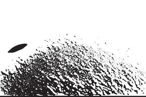 Monochrome Abstract noise, Small particles of debris and dust, Distressed uneven background Grunge texture overlay with rough and fine grains isolated on white background vector