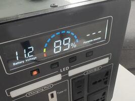 Electric power converter with a digital display photo