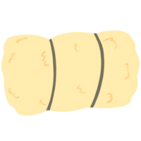 a roll of haystack on a transparent background png