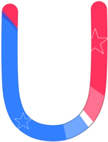 alphabet a to z in American flag color theme png