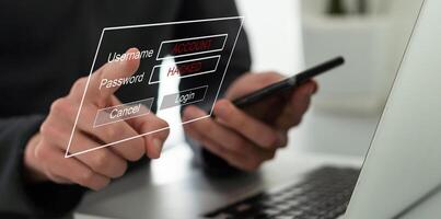 Searching for information of interest through online websites. keyword search ideas to find references, insight research, Search bar on virtual screen. Search Engine Optimization, photo