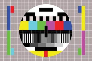 The TV has no signal, Background colorful of TV has no signal vector