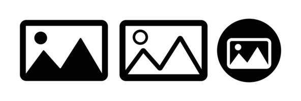 Gallery icon symbol set. Photo album icon design vector