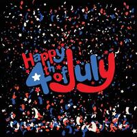 Happy 4th of july independence day vector