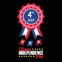 Happy fourth of july independence day vector