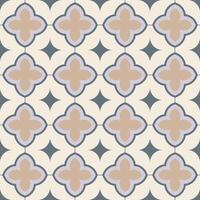 seamless geometric elegant pattern - beige and gray. Decorative tileable ornate background. Repeatable symmetric print. Tile mosaic floor texture vector