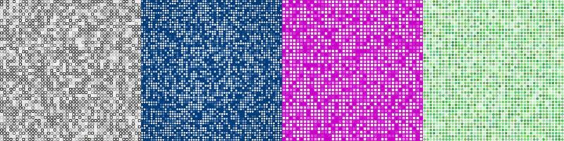 Abstract pixel mosaic background collection vector
