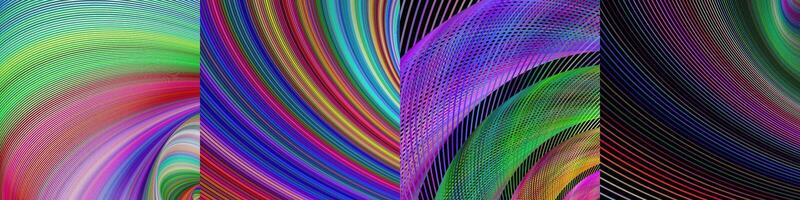 Abstract digital art background collection vector