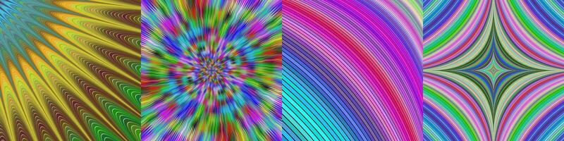 Abstract digital art background set vector