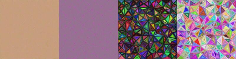 Abstract triangle polygon background set vector