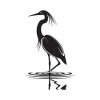 Heron Silhouette design Art, Icons, and Graphics vector