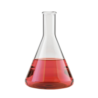 Generative-AI a flask with liquid in it on a transparent background png