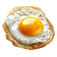fried egg on toast Generative-AI png