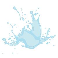 water splash icon with splashes of blue color vector