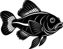 fish silhouette illustration Design on a white background vector