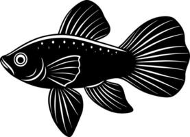 fish silhouette illustration Design on a white background vector
