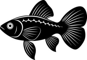 fish silhouette illustration Design on a white background vector