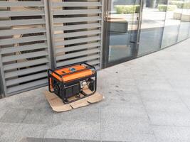 Depicted is a mobile generator that helps private businesses at the time of a power outage photo