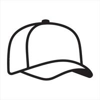 cap single Line Icon Design outline. vector