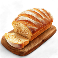 Generated Ai sesame seed bread png