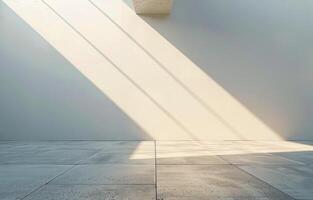 Empty Room With Sunlight Streaming Through a Window photo