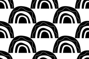 Scandinavian wrapping paper rainbow seamless pattern background vector