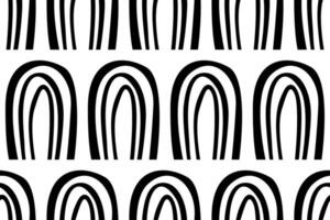 Scandinavian wrapping paper rainbow seamless pattern background vector