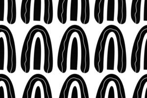 Scandinavian wrapping paper rainbow seamless pattern background vector