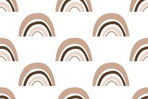 Scandinavian wrapping paper rainbow seamless pattern background vector