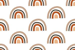 Scandinavian wrapping paper rainbow seamless pattern background vector