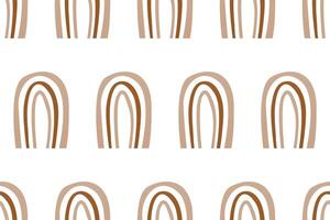 Scandinavian wrapping paper rainbow seamless pattern background vector