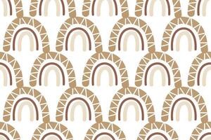 Scandinavian wrapping paper rainbow seamless pattern background vector