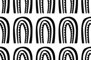 Scandinavian wrapping paper rainbow seamless pattern background vector