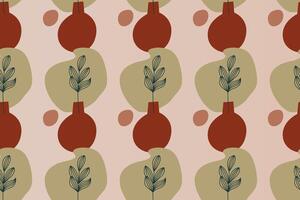 Abstract boho seamless pattern background vector