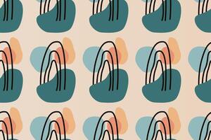 Abstract boho seamless pattern background vector