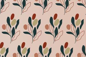 Abstract boho seamless pattern background vector