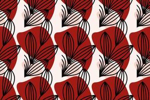 Abstract boho seamless pattern background vector