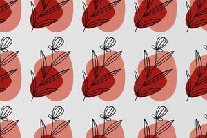 Abstract boho seamless pattern background vector