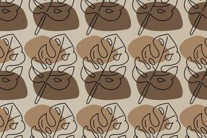 Abstract boho seamless pattern background vector