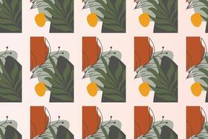 Abstract boho seamless pattern background vector