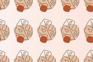 Abstract boho seamless pattern background vector