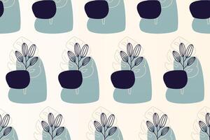 Abstract boho seamless pattern background vector