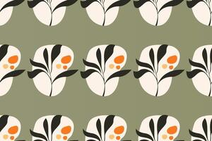 Abstract boho seamless pattern background vector