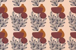 Abstract boho seamless pattern background vector
