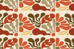 Abstract floral seamless pattern background vector